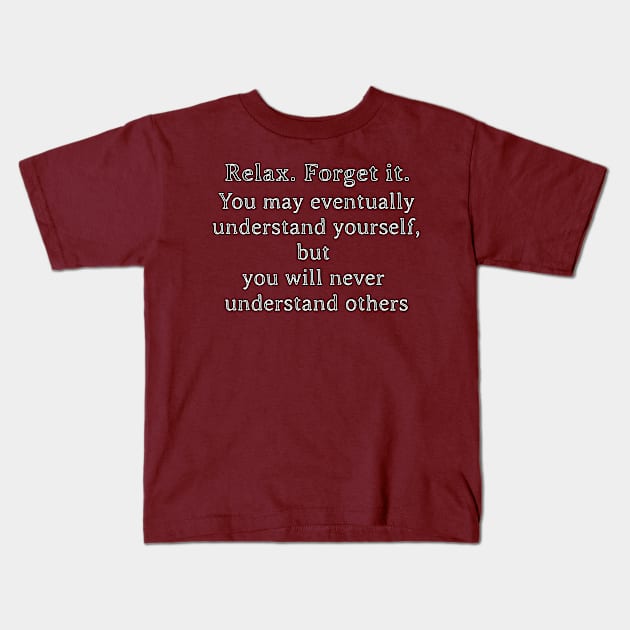 Understanding Others Kids T-Shirt by ProfessorJayTee